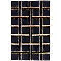 Hand-tufted Embassy Geo Wool Rug (2'3 x 8')