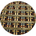 Hand-tufted Embassy Art Wool Rug (8' Round)