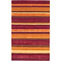 Hand-tufted Embassy Stripes Wool Rug (7'6 x 9'6)