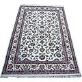 Indo Kashan Ivory Rug (6' x 9'5)