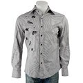 Untouchable Men's Floral Patchwork Embroidered Shirt