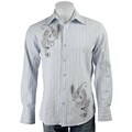 Untouchable Men's Dobby Paisely Print Woven Shirt