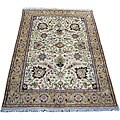 Indo Mahal Beige/ Gold Rug (6'2 x 9')