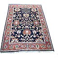 Indo Mahal Black/ Rust Rug (6' x 9')