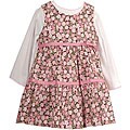 Rare Editions Floral Long-sleeve Girl's Dress
