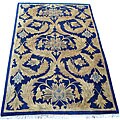 Indo William Morris Navy/Gold Rug (5'7 x 8'7)