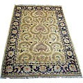 Indo William Morris Ivory/Black Rug (6 x 9'2)