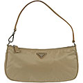 Prada Camel Small Nylon Handbag