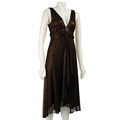 R&M Richards Women's Metallic Bronze Dress