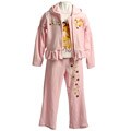 Disney's Princesses Girl's Velour Hooded 3-piece Set