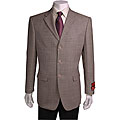 Mantoni Men's Black/ White 3-button Houndstooth Blazer