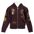 Ed Hardy Girl's Rose Logo Hoody
