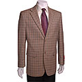 Mantoni Red Labeled Men's Black/ Gold Plaid Blazer