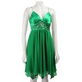S.L. Fashions Women's Chiffon Jeweled Dress