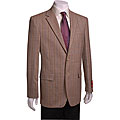 Mantoni Red Labeled Men's Beige/ Black Plaid Blazer