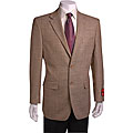 Mantoni Red Labeled Men's Taupe Check Blazer