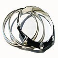 Sterling Silver and Black Enamel Bangle Bracelets