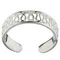 Sterling Silver Honeycomb Toe Ring