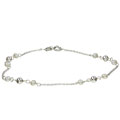 Sterling Silver Pearl Anklet (4 mm)
