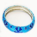 Turquoise Enamel Snowflake Bracelet