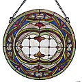 Tiffany-style Stained Glass Window Panel