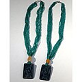 Maya Slate and Glass Bead Multi-strand Necklace (Belize)