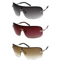 Hugo Boss 0017 Rimless Metal Shield Sunglasses