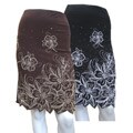 TuTu Floral Embroidered Mid-length Skirt