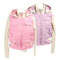 Bongo Girl's Ribbed Sweater Hooded Jacket