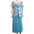 Mix Studio Women's Floral Skirt Suit