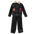 Disney Boy's Spiderman 3 Black Denim 3-piece Outfit