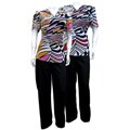 Mix Studio's Wall Street 2-piece Printed Pant Set