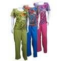 Mix Studio's Women's Wall St. Pant Suit with Printed Top