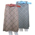Mix Studio's Wall Street Plaid Skirt with Belt