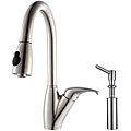 Kraus Stainless Kitchen Faucet and Soap Dispenser