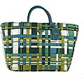 Prada Large Nylon Interlaced Construction Tote