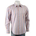 Vluxe Men's Multicolor Textured Stripe Shirt