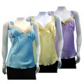 Women's Lace Trip Satin Top