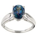 10k White Gold Neptune Garden Topaz Ring