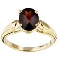 10k Yellow Gold Garnet Ring