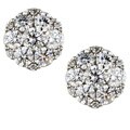 14k White Gold 3 1/5ct TDW Diamond Cluster Earrings (G-H, I1)