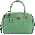 Prada 'Saffiano' Green Small Leather Tote