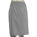 Sharagano Women's Straight Grey Skirt