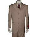 Mantoni Urban Men's Diamond Lapel 3-piece Wool Suit