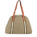 Prada Jacquard Canvas Large Logo Bowler Bag