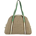 Prada Jacquard Canvas Large Logo Bowler Bag