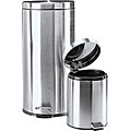 Stainless Trash Cans (Set of 2)