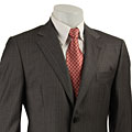 Joseph Abboud Men's Charcoal Pinstripe Wool Suit