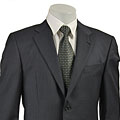 Joseph Abboud Men's Navy Multistripe Wool Suit