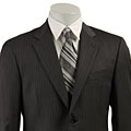 Joseph Abboud Men's Charcoal Pinstripe Wool Suit